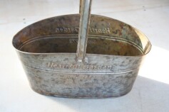 アンティーク風ブリキポット