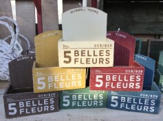 鉢カバー カラフルウッドボックス